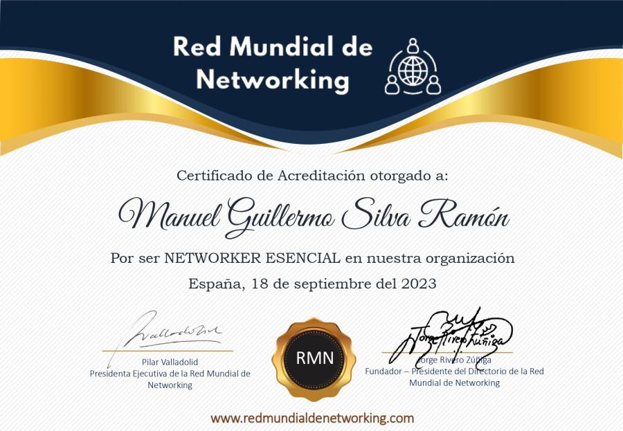 Certificado de Acreditación de Manuel Silva